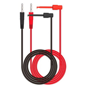 Cleqee 2PCS 4mm�o�i�i�v���O����~�j�O���o�[�e�X�g�t�b�N�N���b�v�e�X�g���[�h �}���`���[�^�[�d�C�e�X�g�p ���\�t�g�P�[�u�����C���[ 500V 5A