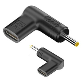 全22種 fine-R USB-C 入力 DC 2.5×0.7mm 出力 20V 5A 100W 対応 主に ASUS ノートパソコン PD 充電 変換アダプター プラグ 高速充電 （PL保険加入品） (19-2507)