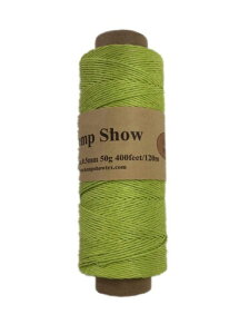 Hemp twine 麻紐0.5mm 50g(Hemp100%) 120m巻 2020シリーズ (ライムグリーン)