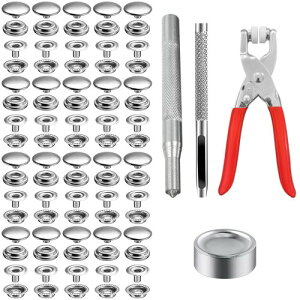 200��15mm�W�����p�[�z�b�N���^���{�^�� �X�e�����X�| �X�i�b�v�{�^�� �v���X�X�^�b�h�L���b�v �v���C���[��3�̐ݒ�c�[�� ���U�[ ��|/�ƒ�/�ٖD�p DIY ���� �n���h���C�h