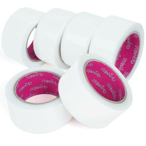 KAWAIKO {e[v 50mm×25m ͂ Ke[vz Œp KX z{ tH[p (zCg, 50mm x 25m x 6[)