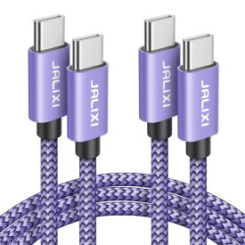 USB Type C to Type C ケーブル PD対応 JALIXI USB C to C ケーブル 60W急速充電 高耐久ナイロン編み タイプc タイプc 断線防止 ケーブル iphone 15、 iPad mini6 (2021)、MacBook、iPad Pro、Galaxy、Pixel等USB-C機種