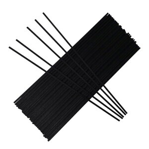 GES リードディフューザー スティック ルームフレグランス ディフューザー 専用スティック 50本 セット 23cm 直径3mm 01 ブラック