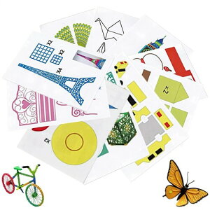 AQTAQ 3D vg h[COubN 40 ނ̈قȂ閟fUC 3D h[COubN 3D vgpy qp 3D y DIY Mtg 3D y XeV ev[g