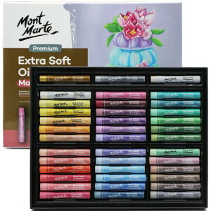 Mont Marte �X�[�p�[�\�t�g �I�C���p�X�e�� ���_�����39�_ �p�X�e���F �}�J�����F Extra Soft Oil Pastels 39pcs Pastel colour �v���~�A�� 39�� �N�₩�ȃo�^�[ ���\�A�[�g �u�����h/�d�˒�/�V�F�[�f�B
