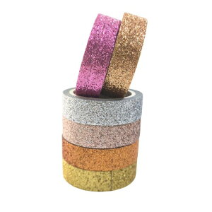 Getrays �}�X�L���O�e�[�v �L���L�� 6���Z�b�g 12mm×2m ���炫�� ���� �a���e�[�v ���邢�F DIY �H�|�i �W���[�i�� �蒠 �X�N���b�v�u�b�N ���b�s���O �v���[���g���� (B)