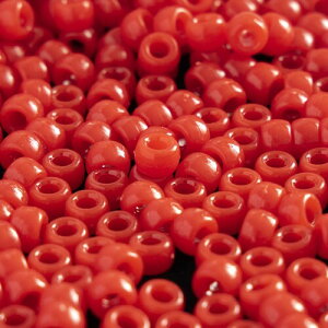1000 Pcs Acrylic Red Pony Beads 6x9mm Bulk for Arts Craft Bracelet Necklace Jewelry Making Earring Hair braiding