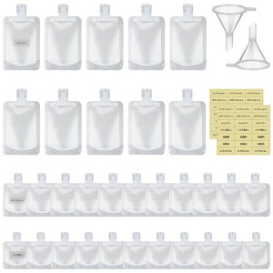 Y-Step トラベルボトル セット 詰め替えボトル 旅行 トラベルセット トラベル 容器 32個セット 30ml*11/50ml*11/100ml*10 シャンプーボトル 小分け 透明 省スペース 漏れ防止