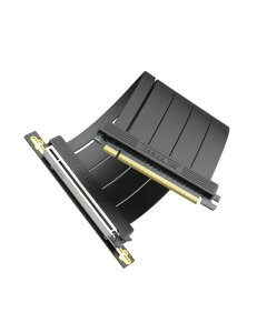 EZDIY-FAB PCIe 5.0 x16 ���C�U�[�P�[�u�� 128GB/s GPU�����p �����}�E���g�Ή� 20cm 90�x - �u���b�N