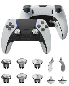 CHARM FOCUS PS5 DualSense�Ή� ���^���T���X�e�B�b�N���o�b�N�p�h���g���K�[�{�^�������p�[�c