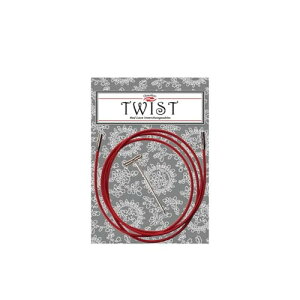 ChiaoGoo Cable 50 (127cm) with Key for Twist Red Lace Interchangeable Large Knitting Needle Set 7550-L by ChiaoGoo