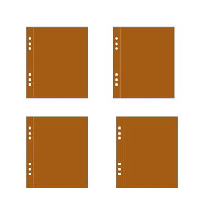 BLOOPIC 手帳用リフィル A7 ミニ6穴 180枚 メモ帳 ルーズリーフダイアリー システム手帳 ポケットサイズ ノート メモ バインダー クリーム todo