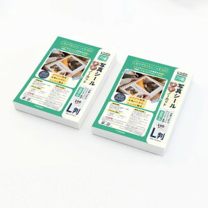 ピカポカ 写真シール用紙 光沢 薄手 インクジェット l判 200枚