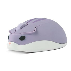 SHEYI 2.4Ghzワイヤレスマウス かわいい動物ハムスターの形 USB無線マウス 静音 電池式 光学式 Mサイズ 軽量 女性/子供用 キャラクター PC/ノートパソコン/コンピューター/Macbookに対応（紫）