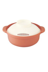 日本製x簡単レンジ鍋x1人用 電子レンジ 一人暮らし 電子レンジ調理器具 一人鍋 (ピンク)