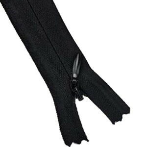 SZB ジッパー ファスナー 手芸材料 素材 ズボン/ジーンズ/ポーチ修理用 アクセサリーパーツ 縫製用 黒 (18cm, 10本セット)