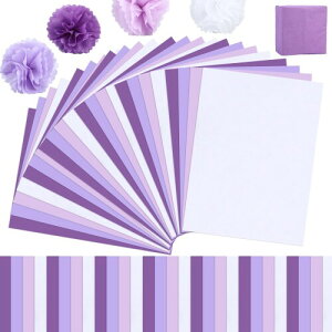 METBOU お花紙 薄葉紙 120枚 おはながみ 紫 大判 ラッピングペーパー ラッピング 紙 母の日 包装紙 ペーパーフラワー 紙 ペーパーポンポン ラッピングペーパー 35cm×50cm