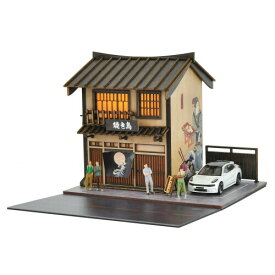 cxiuiui 1/64 焼き鳥店シーン模型 建物コレクション 建コレ 誕生日プレゼント 組み立て式