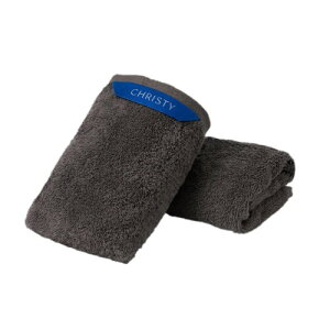 Christy フェイスタオル 2枚セット コットン100% 約33×80cm 吸水速乾 ラグジュアリー ホテルライク ふっくら タオル 綿 Pimlico Graphite