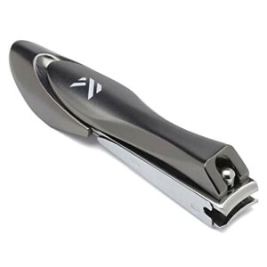 Nail Clippers with Catcher ? Heavy Duty Stainless Steel Fingernail and Toe Nail Cutter with Curved Surgical Blades and Built-In Nail File ? Ergonomic Handle with Wide Jaws for Thick Nails