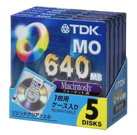 TDK 3.5MO 640MB Macフォーマット5枚パック MO-R640MX5A