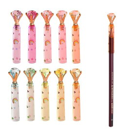 ZHEJIA 鉛筆キャップ えんぴつキャップ （10本セット） 鉛筆延長ホルダー ペンキャップ 様々なレインボーシリーズ 韓国 文房具 子供 入学用品 ほとんどの種類の鉛筆に適しています