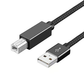 プリンターケーブル (グレー, 3m)Popolier USB2.0ケーブル タイプAオス - タイプBオス 480Mbps高速データ転送 Canon、エプソン、ブラザー などのプリンター Fax 複合機 スキャナーに対応