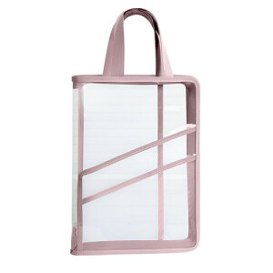 (pronala)A4クリアホルダー 連絡袋 3層仕切り板 ファイルケース ドキュメントフォルダー 透明防裂PVC 塾/会議/防災備蓄 ジップ付ポケット+手提げベルト 持ち運び 書類/教科書/電子機器収納