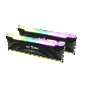 addlink 台湾製 AddGame Spider X4 RGBゲーミングメモリー DDR4-3200MHz 32GB C16デスクトップPC用メモリ (AGJP16GB32C16X4UBX2)