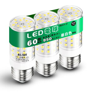 LEDd E26 60w` F 5000K 950lm E26 LED 7W ʓd T`^Cv Ή PSEF s ?p A^?EFD15 (3 E26 dj
