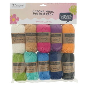 Scheepjes Catona colour pack 10x25g - 1pc -Tropical Cocktail