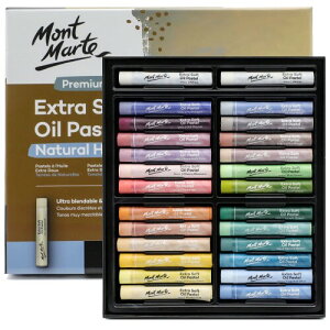 Mont Marte X[p[\tg ICpXe _26_ RF Extra Soft Oil Pastels 26pcs Nature colourv~A26 A\[gi`J[ N₩ȃo^[ uh/d˒/VF[fB