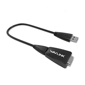 WAVLINK USB3.0 to VGAマルチディスプレイアダプタ.アダプタ 解像度1920×1080@60Hz .ミニ USB3.0変換アダプタ 5Gbpsの伝送速度、Windows11.10以降 / Windows Vista/Windows 8 / Windows 7などシステムに対応（簡単に