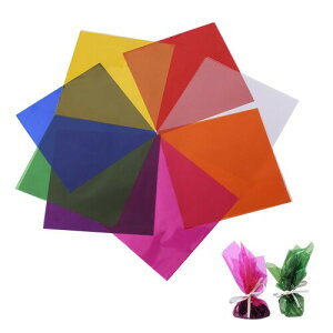 (LUYING) カラー セロファンシート8色 15.5x15.5cm セロファン カラーセロハン 子供達の工作 DIY 透明紙 装飾 梱包 セロハン ラッピング 卒業ギフトラッピング用 手芸 紙 (80枚セット混色)