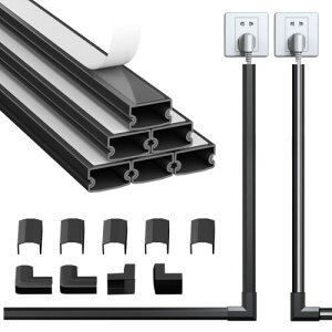 Mozawa zJo[ [Zbg 6{ P[uBJo[ R[hveN^[ ȒPݒu dP[uJo[ 40* 1.5*0.9cmiubNj