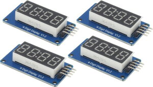 �I�[�f�B�I�t�@�� 7�Z�O�����g�f�B�X�v���C LED �`���[�u���W���[�� 0.36 �C���` TM1637 ���ʃA�m�[�h �N���b�N�f�B�X�v���C 4�_�Z�b�g