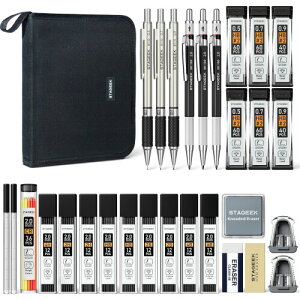 STAGEEK 6�{���� �V���[�v�y���V���Z�b�g 0.5,0.7,0.9,2.0MM �P�[�X�t��