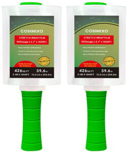 COSIMIXO 2�p�b�N�H�Ɨp�~�j�N���A�X�g���b�`���b�v�t�B�����A80Gauge x 5.1in x 1000ft (130mm x 305m)�A�H�Ɨp���x�A�N���A�w�r�[�f���[�e�B�t�B�����A�����L�k���Ƌ�?�������˔����Ă��邽�߁A