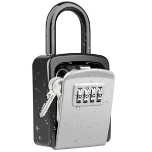 セキュリティキーボックス Diyife キーボックス ダイヤル式 キーボックス壁掛け 4桁 キーボックス 屋外 防水 オフィス 倉 車 玄関 別荘 アパート