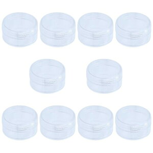 BIUTEFOR 小分け容器 小分け丸ケース 5ml 10個セット 小物入れ 収納ケース 化粧品用小分け容器 透明 便利グッズ 出張 旅行用品 家庭用