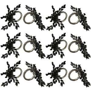 ITOS365 �i�v�L�� �����O 12�Z�b�g �_�C�j���O �e�[�u�� �f�R���[�V���� �p�[�e�B�[ ����p ���^�� �i�v�L�� �z���_�[ ���[�t (12�p�b�N) �u���b�N