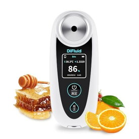 Brix0-95% 蜂蜜糖度計 365日保証IP65防水構造 はちみつ 温度自動補正 果物や野菜、醤油やソースなどの糖度測定に 屈折計 温度自動補正 アプリと連携 (PP 0-95% / ±0.1%)