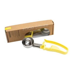 VODOMAX スクープ #20 イエロー Yellow, 直径5.5CM, 容量53cc, 業務用超耐久, アイスクリームディッシャー, ステンレス素材 SUS18-10 SUS304, 食洗機対応, ジェラート スプーン, 分量のコントロール, ア
