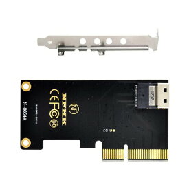 Xiwai PCI-E 4X から U.2 U2 キット SFF-8639 から SFF-8654 スリムライン SAS NVME PCIe SSD アダプター メインボード用