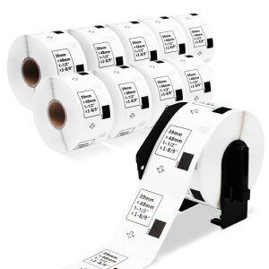 DK-1220 �H�i�\���p���x�� 39mm x 48mm 10���[���Z�b�g ���M�X�e�b�J�[�� �u���U�[���x���v�����^�[ QL-800 / QL-820NWB /QL-700���� 620��/�� Brother DK���x�� ���v6200��