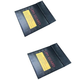 Hengfuntong-Elec Black Color RC リポガード セーフティバッグFireproof LIPO GUARD Safety Bags 18cm*23cm 2pcs