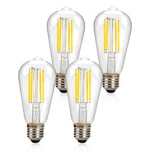 LEDtBgdE26Md80W` 2700KdF 8WgNALEDGW\d 1000lm ST58 񒲌 Px ȃGl Lz z[ ƗpƖ (4Zbg)