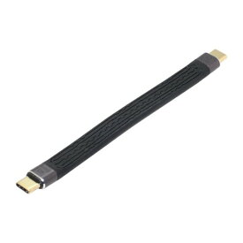 xiwai Type-C USB-C オス-オス USB4 40Gbps 100W 8K フラットスリム FPC データケーブル ノートパソコン&携帯電話用 13cm