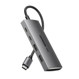 UGREEN USB Cハブ 10Gbps 4ポート拡張 USB C to USB 3.2 変換アダプタ 2 USB-C and 2 USB-A マルチポートハブ MacBook Pro、iMac、iPad Pro、Chromebook、Samsung Galaxy 用 在宅勤務 ゲームに最適