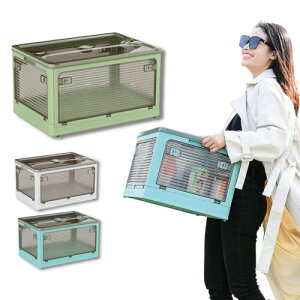 Prv 全方向開き コンテナボックス 押入れ収納 衣類整理 蓋付き キャスター付 大容量 収納ケース 衣装ケース 家庭用 キャンプ用 25L (幅40.5cm×奥29.5cm×高24.5cm) (グリーン)